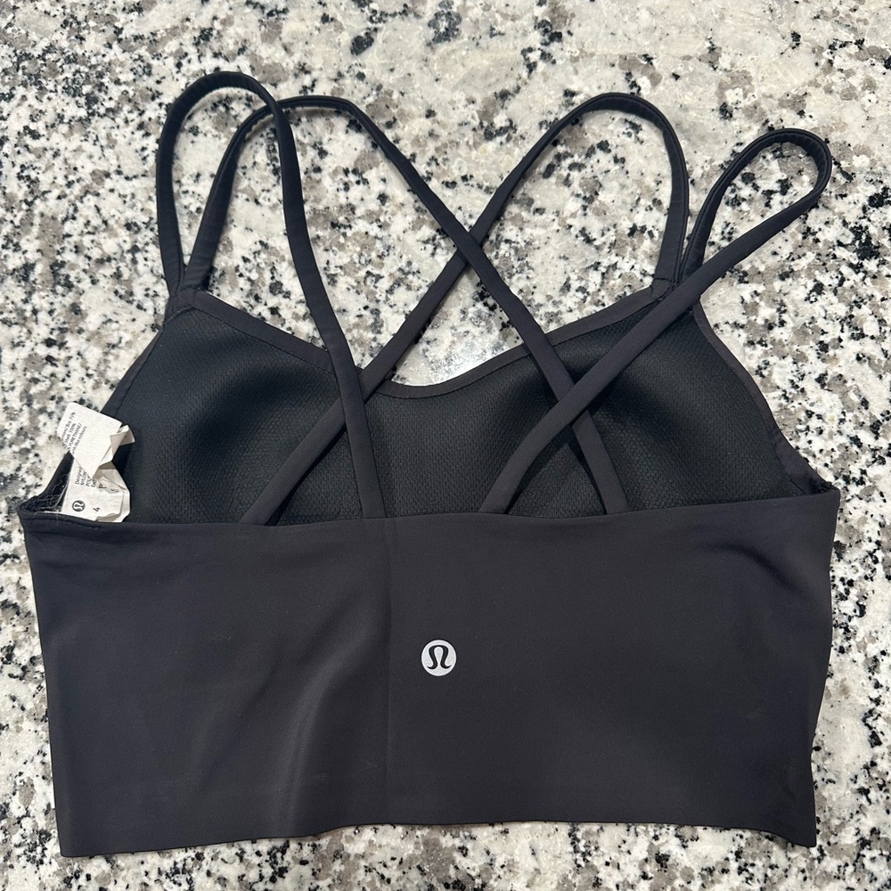 lululemon athletica Black Cross-Back Sports Bra